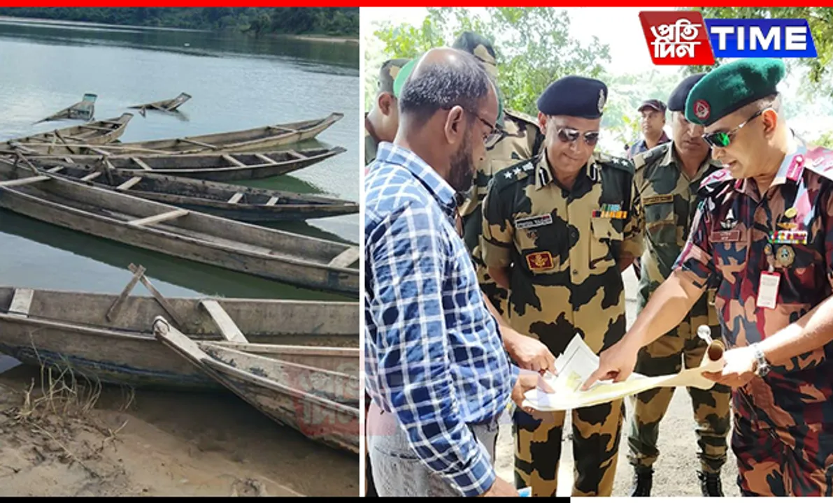 BSF Meghalaya Seizes Bangladeshi Wooden Boats, Refutes Viral Video Claims